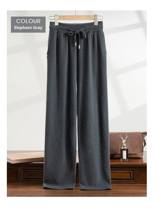 Pantalón de Vestir Elástico Cintura Alta Holgado Pierna Recta - Image 26