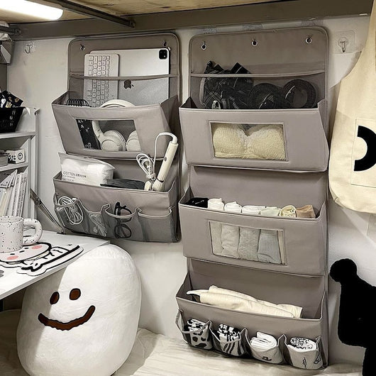 Bolsa de Almacenamiento Colgante para Armario de Colores Sólidos - Image 17