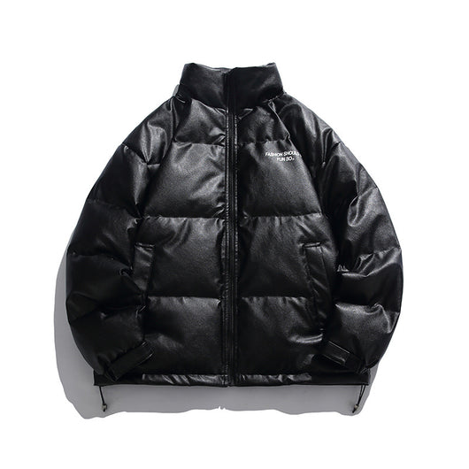 Chaqueta Acolchada de Plumón de Pato Blanco con Cuello Alzado para Hombre - Image 3
