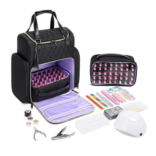 Bolsa Organizadora de Esmaltes de Uñas de Doble Compartimento - Image 3