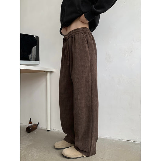 Pantalones Casuales Holgados de Pierna Ancha para Hombre - Image 4