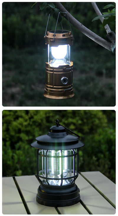 Lámpara Retro Recargable para Camping - Linterna Portátil con Luz Ambiental - Image 8