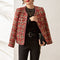 Chaqueta Tweed Corta Celebrity Rojo Intenso