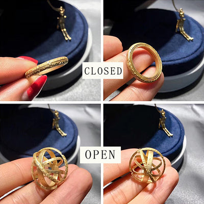 Anillo Collar Universo Giratorio - Globo Terráqueo Transformable Astronómico - Image 6