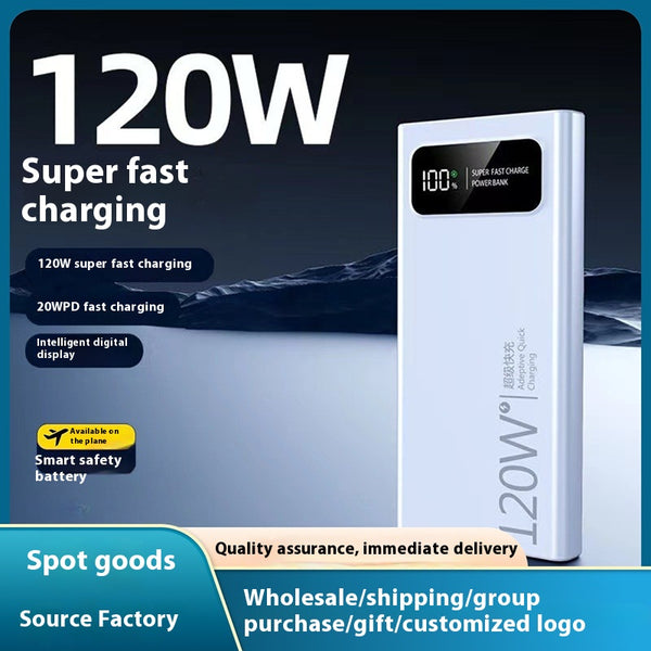 Banco de Energía 120W 20000mAh Carga Ultrarrápida