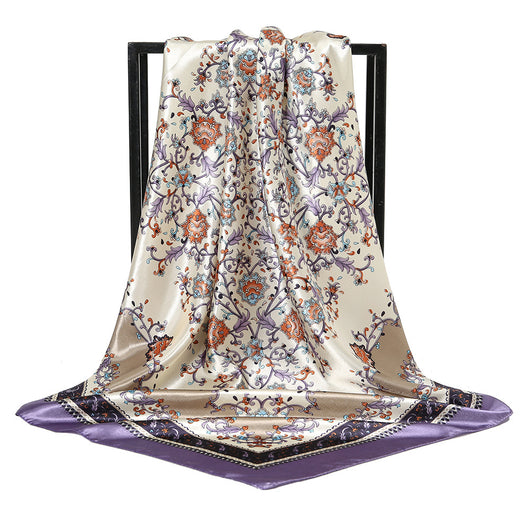 Pañuelo de Seda Artificial Estampado 90cm - Accesorio Versátil para Cualquier Ocasión - Image 2