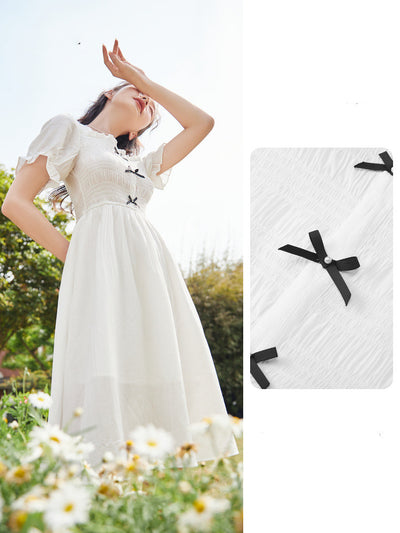 Falda Blanca de Verano con Cintura Suave - Diseño Fairy - Image 3