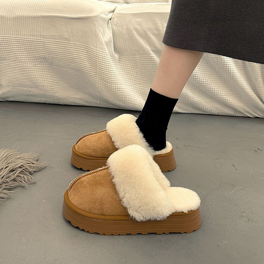 Botas de Nieve con Pantuflas Peludas Integradas para Mujer - Image 4