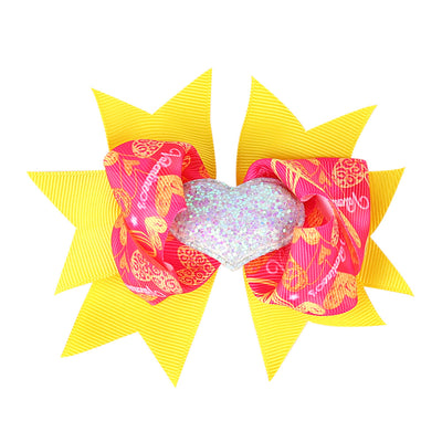 Pasador de Moño Infantil Multicapa con Detalle de Amor - Image 15