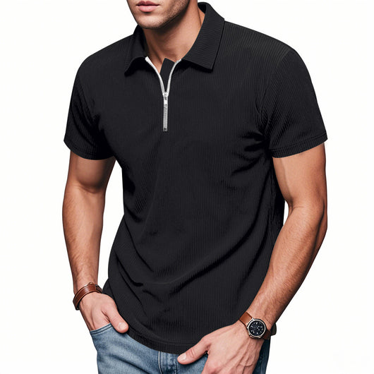 Polo Corduroy Holgado con Medio Cierre para Hombre - Image 3
