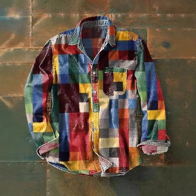 Camisa Retro de Manga Larga para Hombre - Image 4