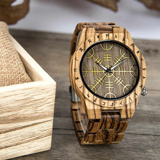 Reloj de Madera Ebony Leisure - Elegancia Natural