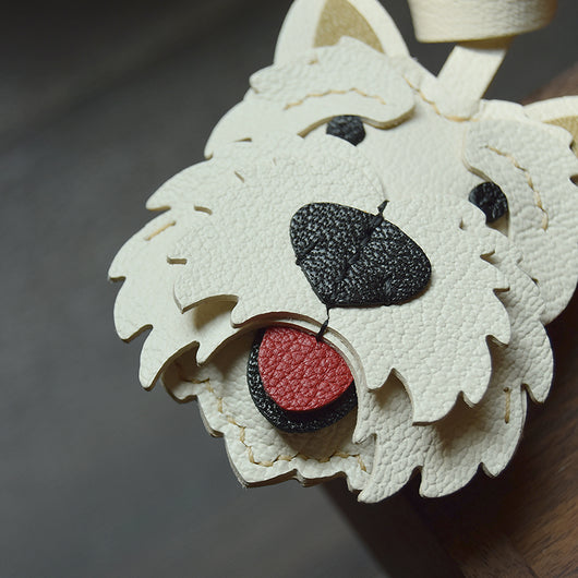 Llavero de Cuero Genuino Hecho a Mano - Colgante Decorativo para Mascotas - Image 5