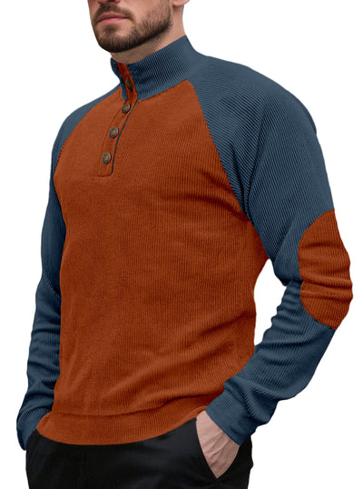 Chamarra Casual Raglan para Hombre - Cuello Alto Suelto Primavera Otoño - Image 9