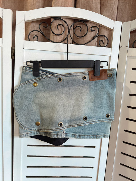 Falda Denim Irregular con Personalidad para Mujer - Image 15