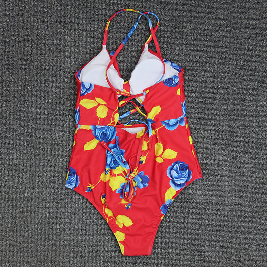 Traje de Baño Entero para Mujer con Tirantes Cruzados - Image 31