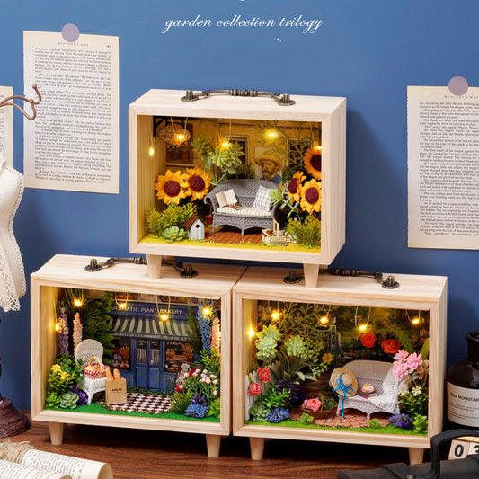 Juguetes de Madera Artesanales - Modelos DIY de Casita de Campo