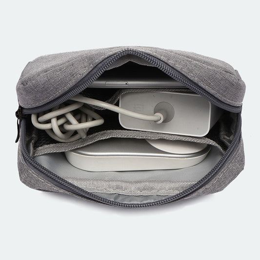 Bolsa Organizadora Digital Todo en Uno con Batería, Auriculares y Cables