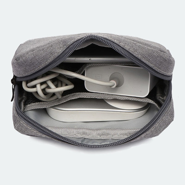 Bolsa Organizadora Digital Todo en Uno con Batería, Auriculares y Cables
