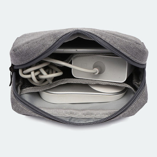 Bolsa Organizadora Digital Todo en Uno con Batería, Auriculares y Cables