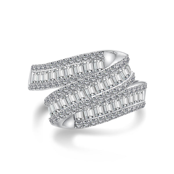 Anillo de Plata Esterlina S925 con Circonitas Incrustadas de Lujo - Image 6