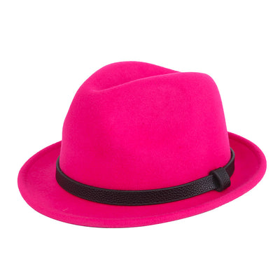Sombrero Caballero Británico de Lana Pura con Ala Corta Enrollada - Otoño e Invierno - Image 17