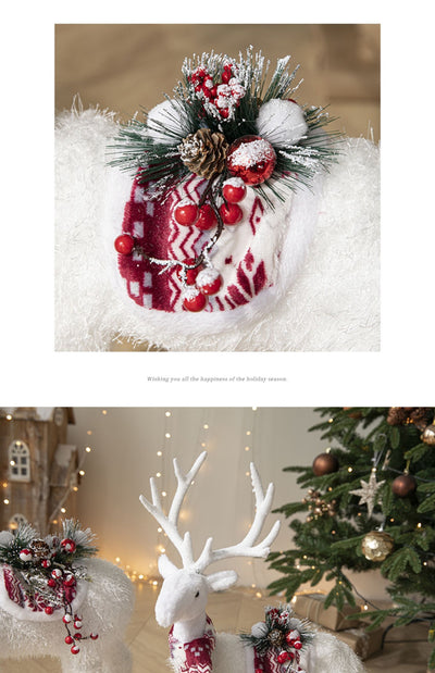 Adorno Navideño Reno Blanco David - Decoración para Árbol y Escaparates - Image 7