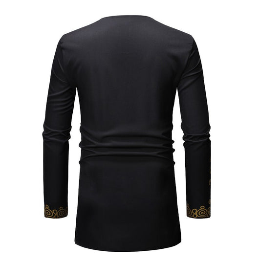 Conjunto de Camisas Estampado Étnico Africano para Hombre - Image 10