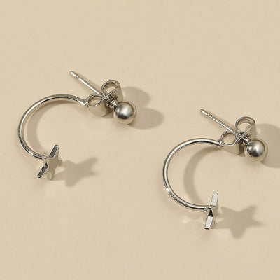 Aretes Gancho Estrella Personalidad Fashion - Image 8