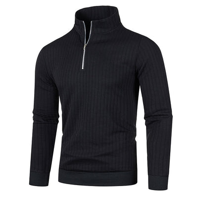Suéter de Cuello Alto con Cierre para Hombre - Comodidad Casual - Image 31