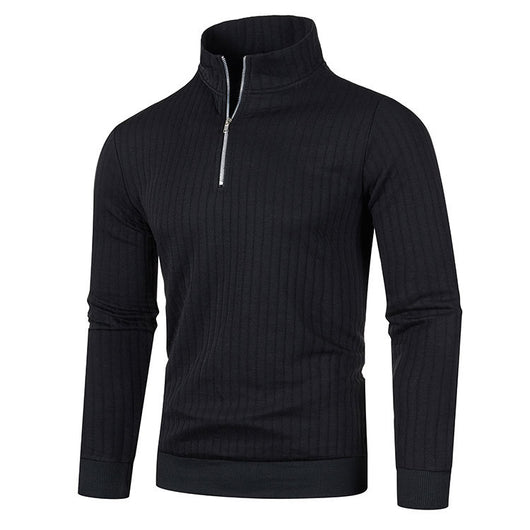 Suéter de Cuello Alto con Cierre para Hombre - Comodidad Casual - Image 31