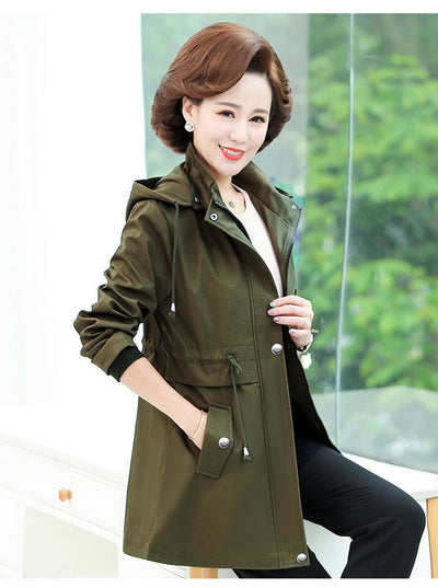 Abrigo Tipo Trench Elegante Largo - Primavera y Otoño - Image 13