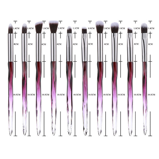 Set de Brochas para Maquillaje de Ojos - Brochas Profesionales para Sombra, Nariz y Labios - Image 12