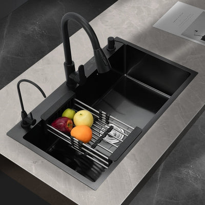 Fregadero de Acero Inoxidable Nano con Acabado Espejo para Cocina y Lavado