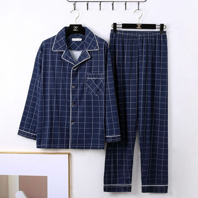 Pijama Minimalista de Manga Larga para Hombre - Image 12