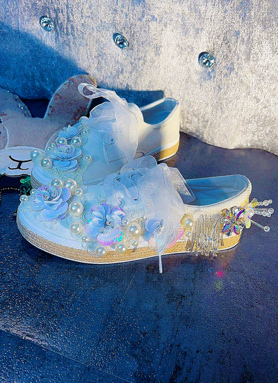 Zapatos Casuales de Lona para Mujer con Perlas y Strass Primavera - Image 13