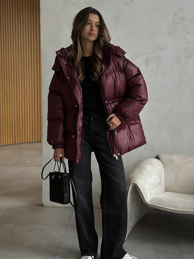Chaqueta Térmica Acolchada con Capucha y Cierre - Image 23
