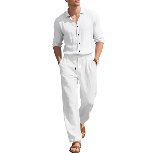 Conjunto de Dos Piezas: Camisa Suelta de Manga Larga y Pantalón Cómodo - Image 27