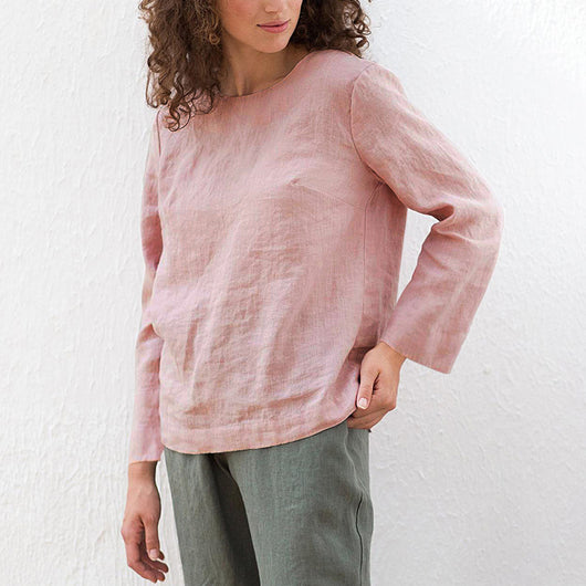 Camisa Casual de Lino y Algodón - Comodidad Versátil - Image 11