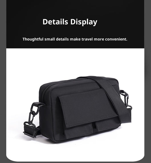 Bolsa Mensajera de Nylon Ligera para Hombre - Ideal para Estudiantes y Viajes - Image 14