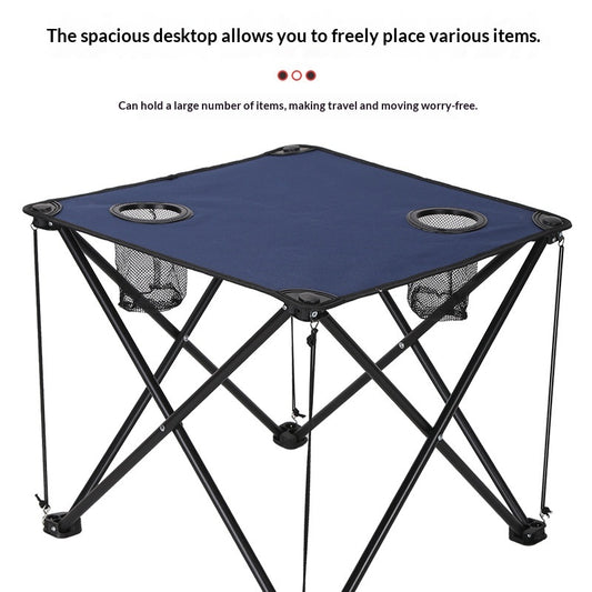 Juego de Mesa y Silla Plegable para Camping - Tela Impermeable Oxford