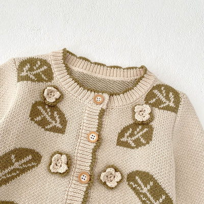 Conjunto de Dos Piezas Infantil con Diseño Hojas Jacquard - Image 17