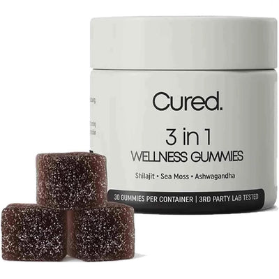 Caramelos Masticables Shilajit 3 en 1 para Hombres
