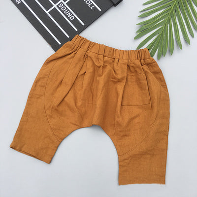 Pantalón Capri Zanahoria Infantil en Algodón y Lino - Image 6