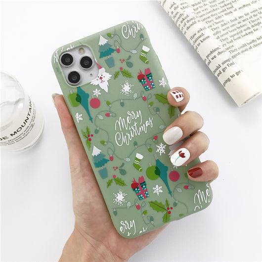 Funda para Celular Navideña con Reno y Muñeco de Nieve - Image 8