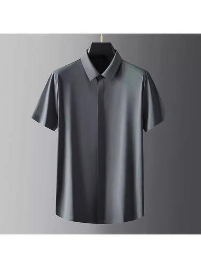 Camisa Ejecutiva de Manga Corta para Hombre - Image 7