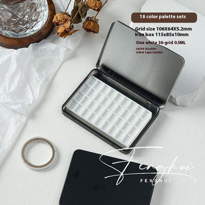 Paleta de Manicura Acuarela Portátil 24 Colores en Caja de Metal - Image 35