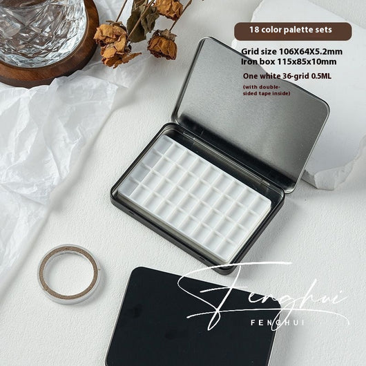 Paleta de Manicura Acuarela Portátil 24 Colores en Caja de Metal - Image 35