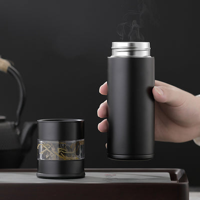 Taza Térmica con Separador de Té Automático - Acero Inoxidable - Image 7