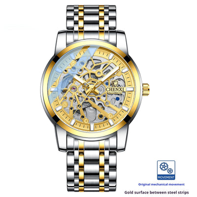 Reloj Mecánico Automático con Esfera Transparente Resistente al Agua - Image 6